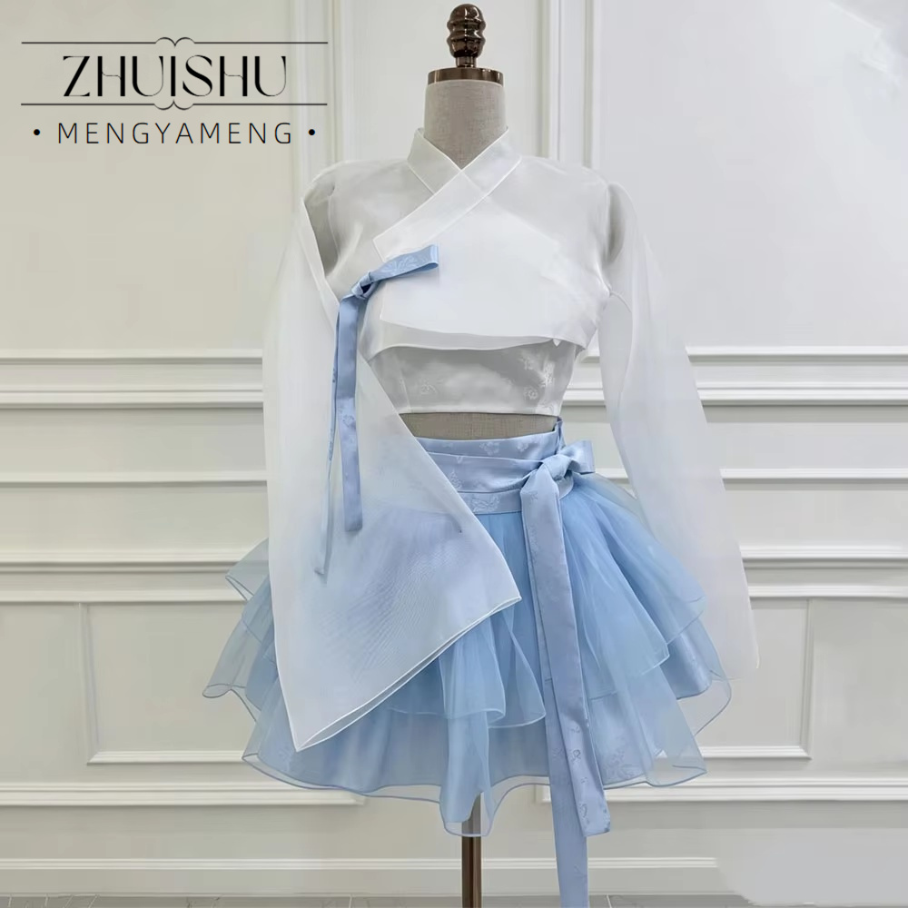 Modern Blue White 3Pcs Short C - đánh giá và giá Modern Korean Lifestyle